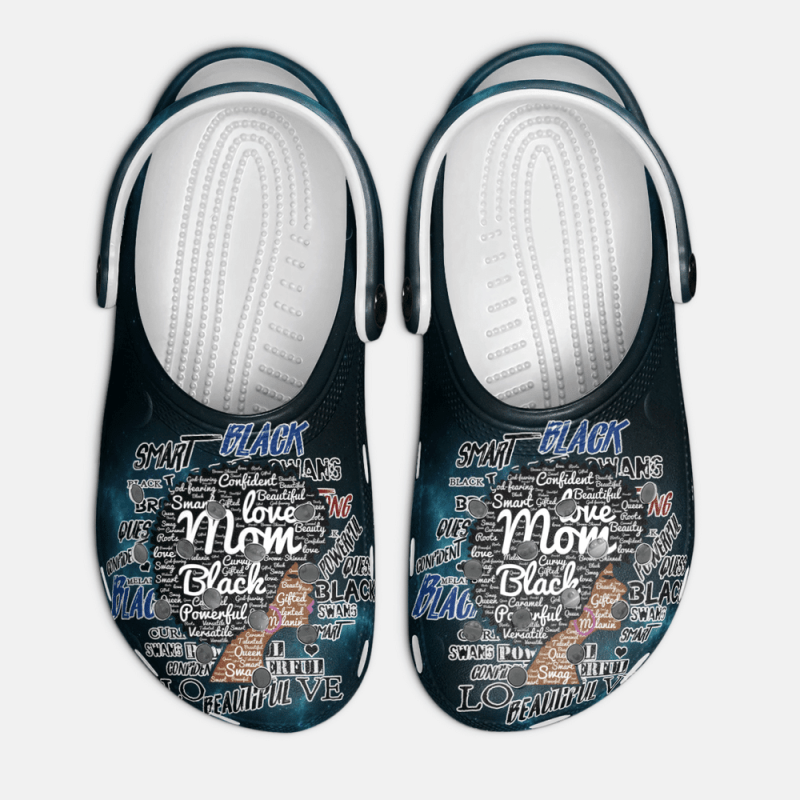 Footwearmerch Black Afro Mom African American Classic Clogs Shoes Teebeepro Design Foryou