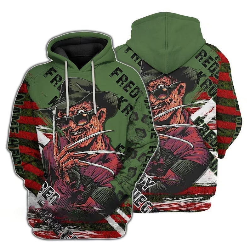 Personalized Freddy Krueger Hoodie & Zip Hoodie