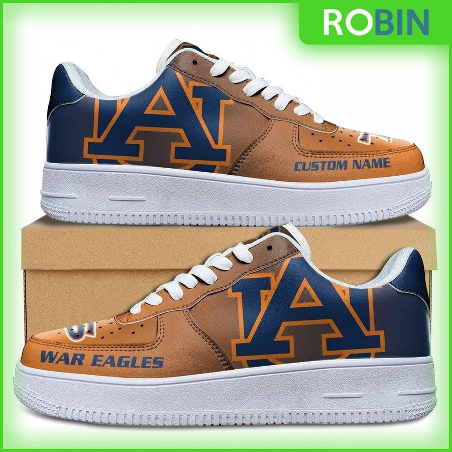 Auburn Tigers War Eagles Custom Name Air Force 1 Shoes Sneakers