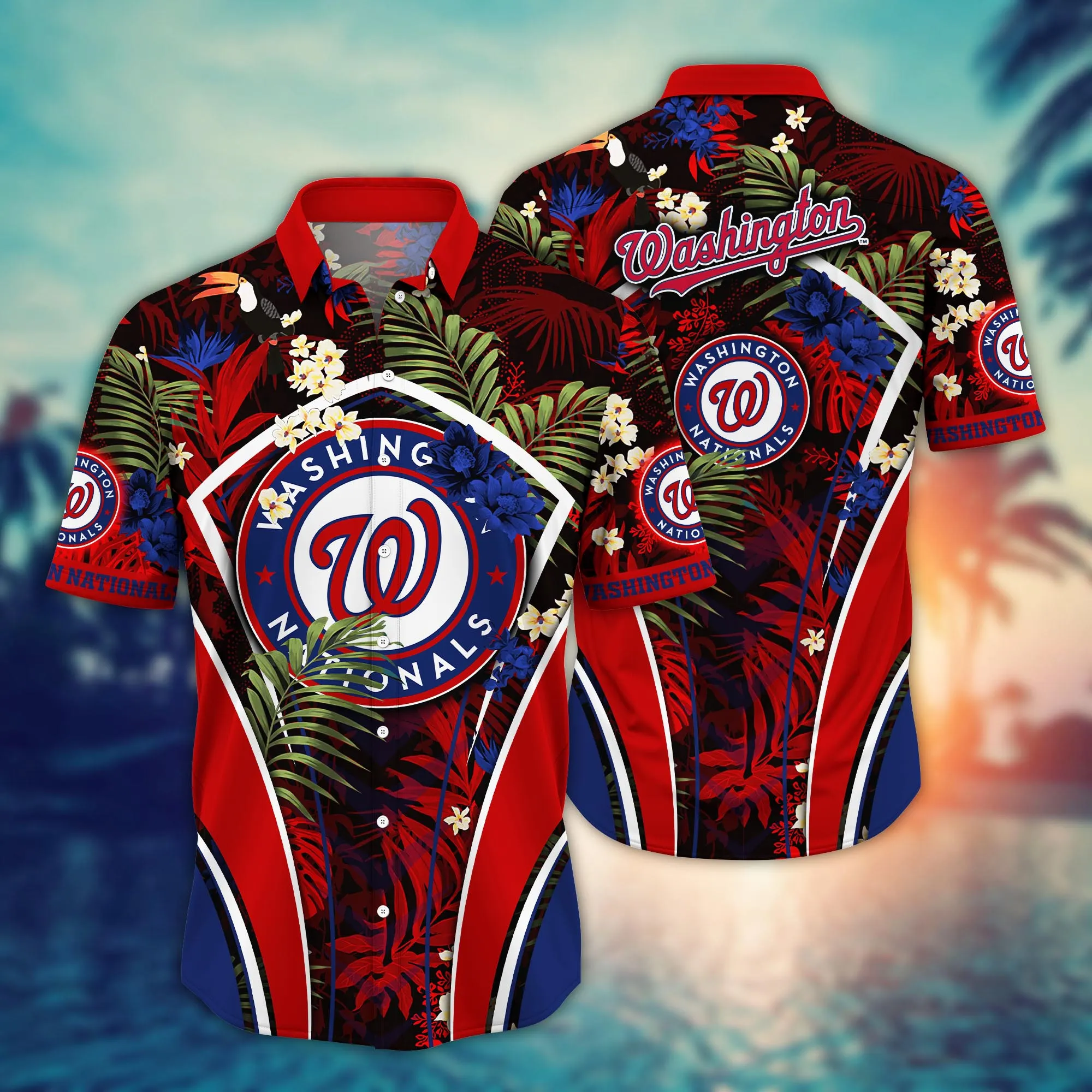 Washington Nationals Mlb Hawaiian Shirt Sundown Soccer Shirts