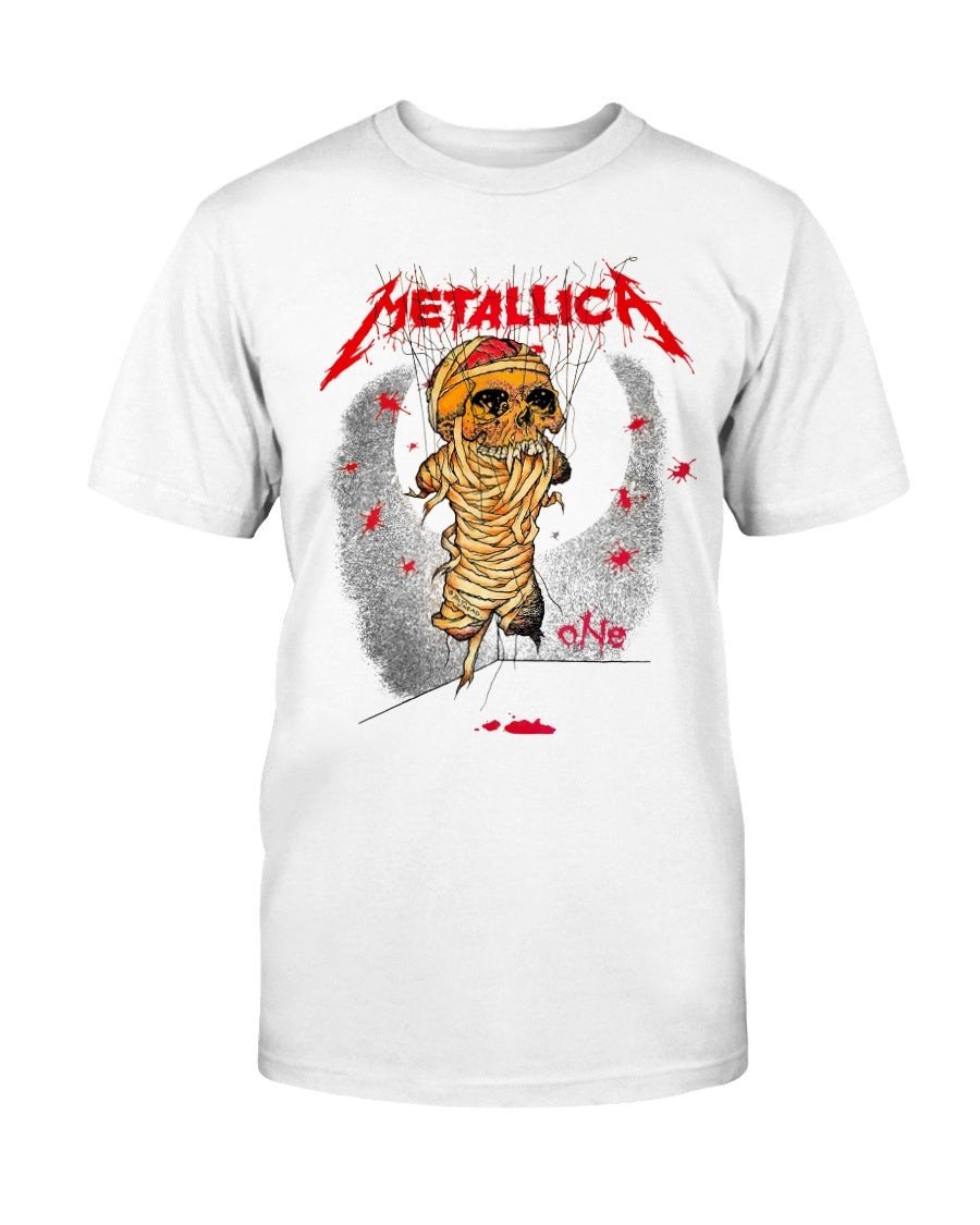 Vintage 80S Metallica One Lyrics Justice For All Album Screen Stars 1989 Pushead Brockum T Shirt 090621