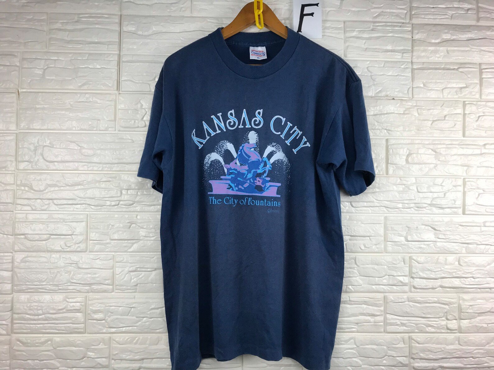 Vintage Kansas City The City Of Fountains 90S T Shirt