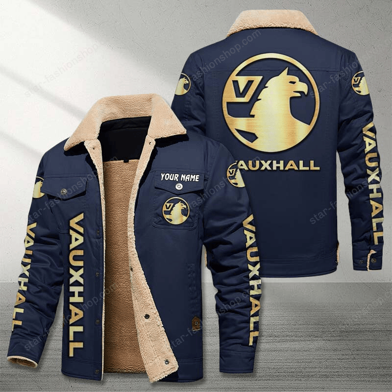 Vauxhall Navy Custom Name Stand Collar Jacket