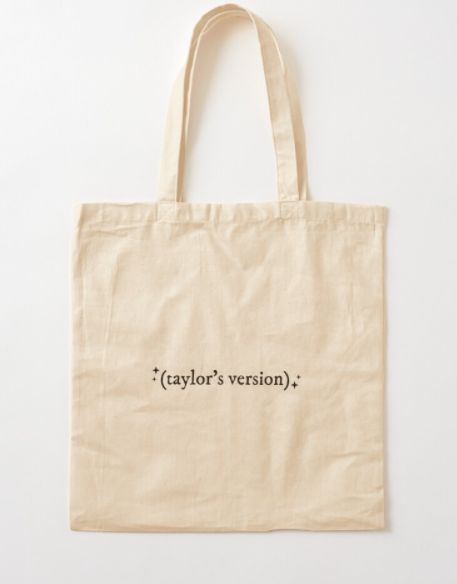 Taylor Swift (Taylor’s Version) Cotton Tote Bag, Canvas Tote Bags, Tote Bag Design, Tote Bag Idea