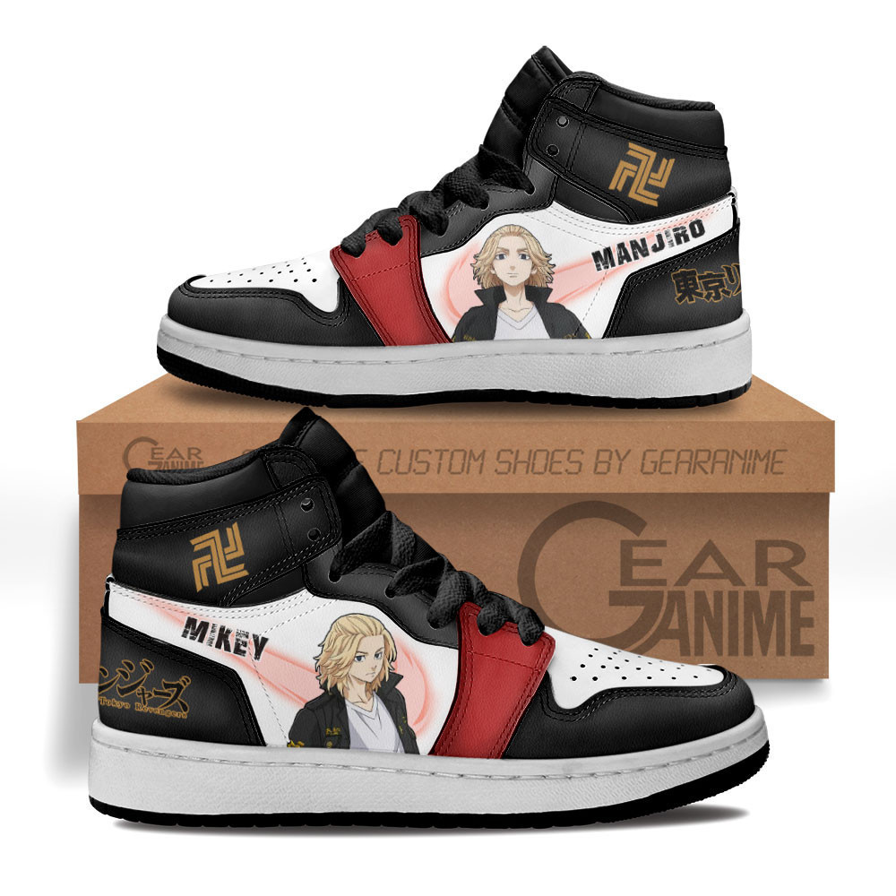 Animood Toreven - Mikey Tokyo Revengers Anime Air Jordan 1 High Shoes Sneakers