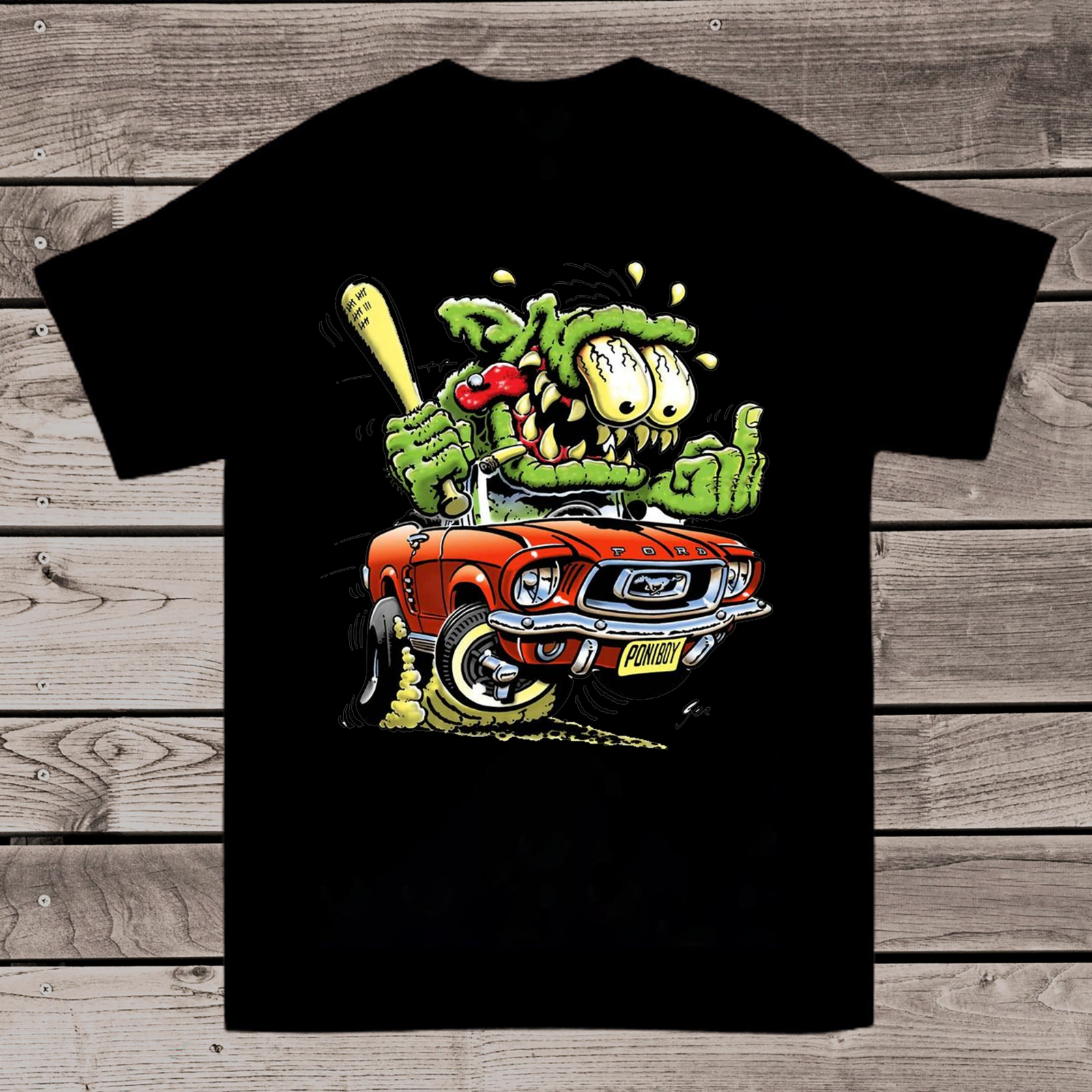 Ed Roth Rat Fink Funny FORD Poniboy Shirt Outfit