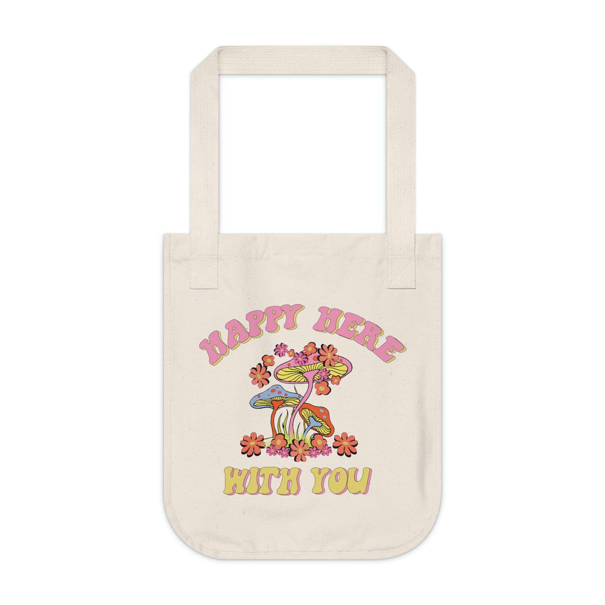 Mushroom Tote Bag Aesthetic Trendy Tote Bag Preppy Retro Summer Tote Bag Good Energy Cottagecore Tote Bag Mushroom Bag Cute Tote Bag