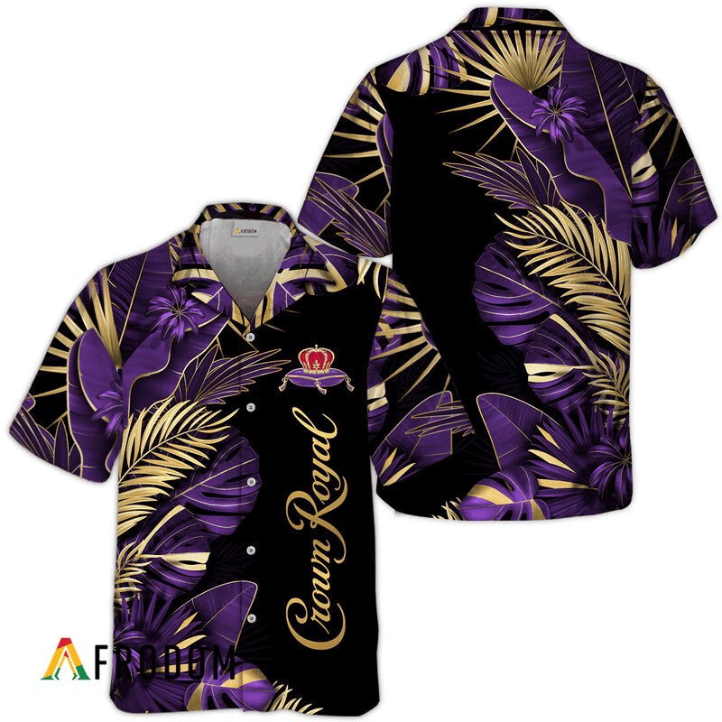 Crown Royal Tropical Palm Hawaiian Shirt