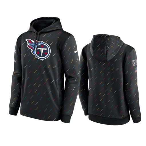 Tennessee Titans Charcoal Therma Pullover 2021 Crucial Catch Hoodie