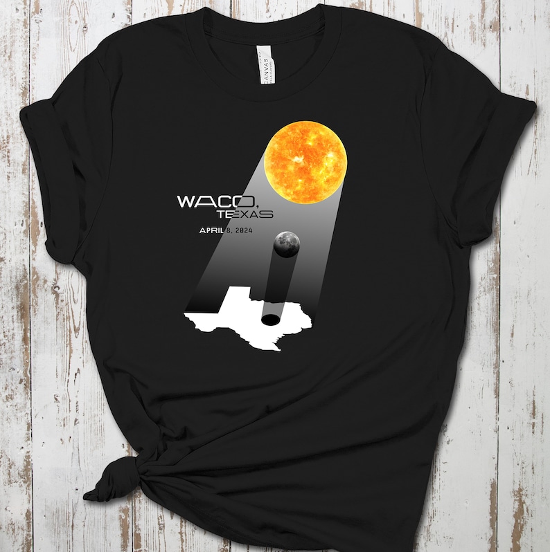 Total Solar Eclipse 2024 T-shirt | Waco | Texas