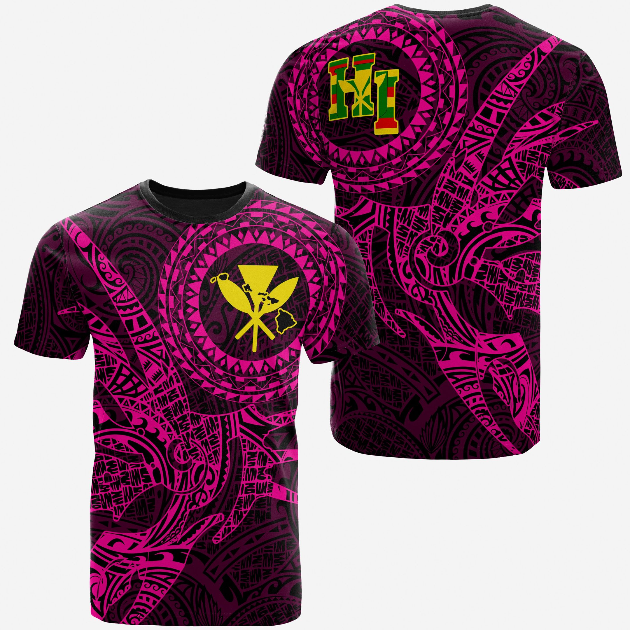 Hawaii T-shirt Polynesian Kanaka Map &hellip;