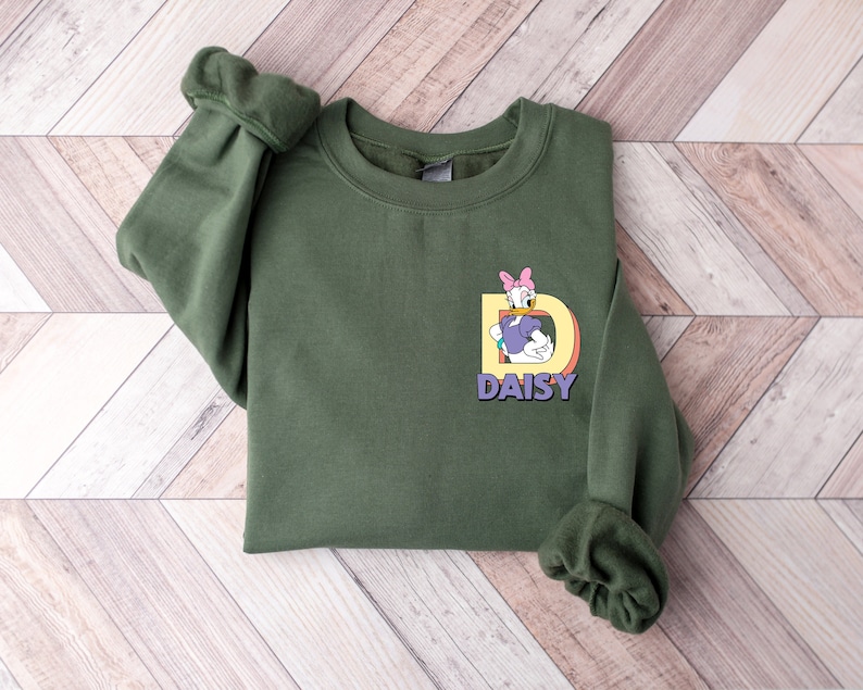 Daisy Duck Pocket Size Print Shirt, Disney Daisy Pocket T-Shirt, Disney Girls Shirt, Daisy Duck Trip Tee, Daisy Duck Sweatshirt, Disney Duck