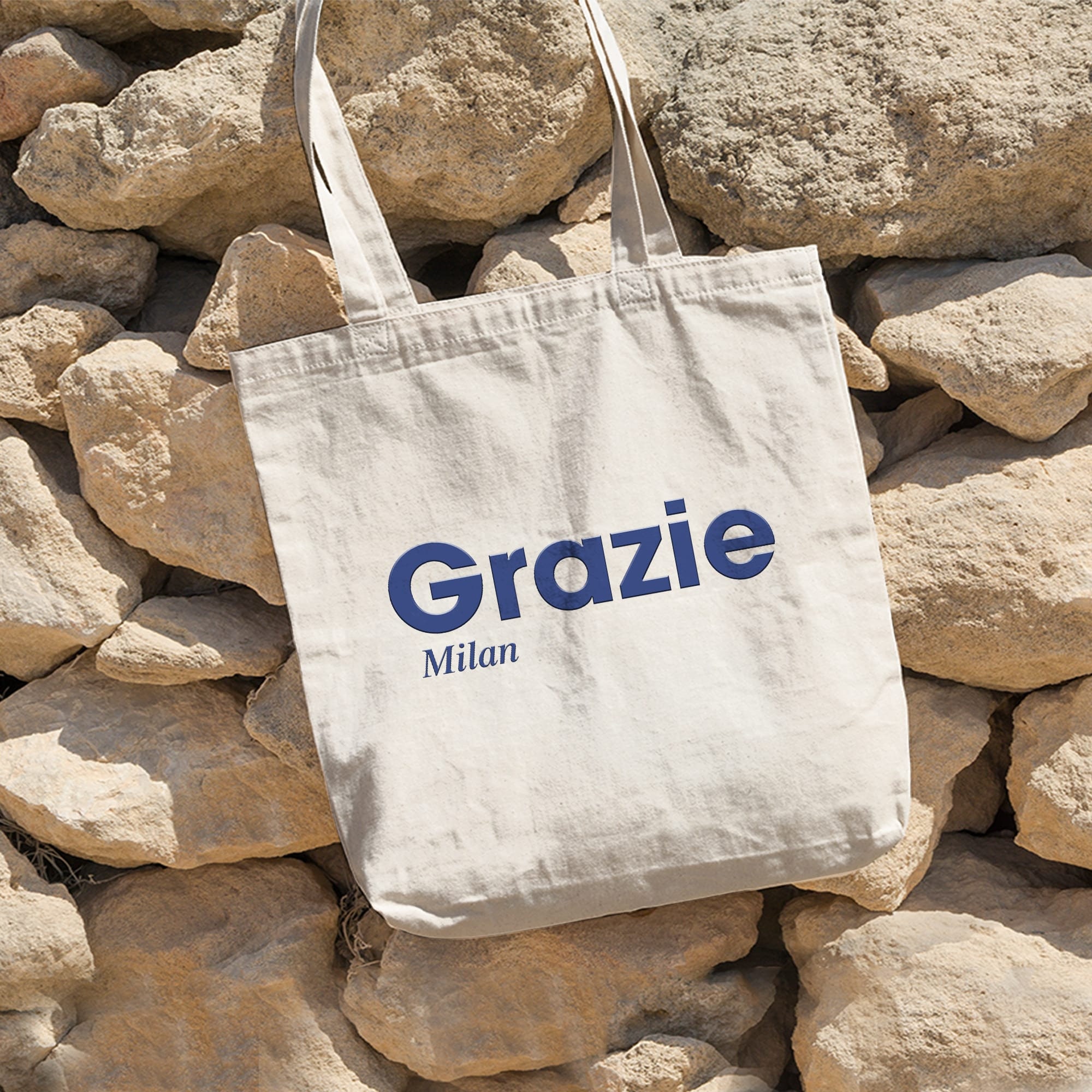 Grazie Milan Tote Bag, Aesthetic Milan Tote Bag, Rome Stytish Tote Bag Gift, Aesthetic Tote Bag, Birthday Gift, Canvas Tote Bag,Shopping Bag