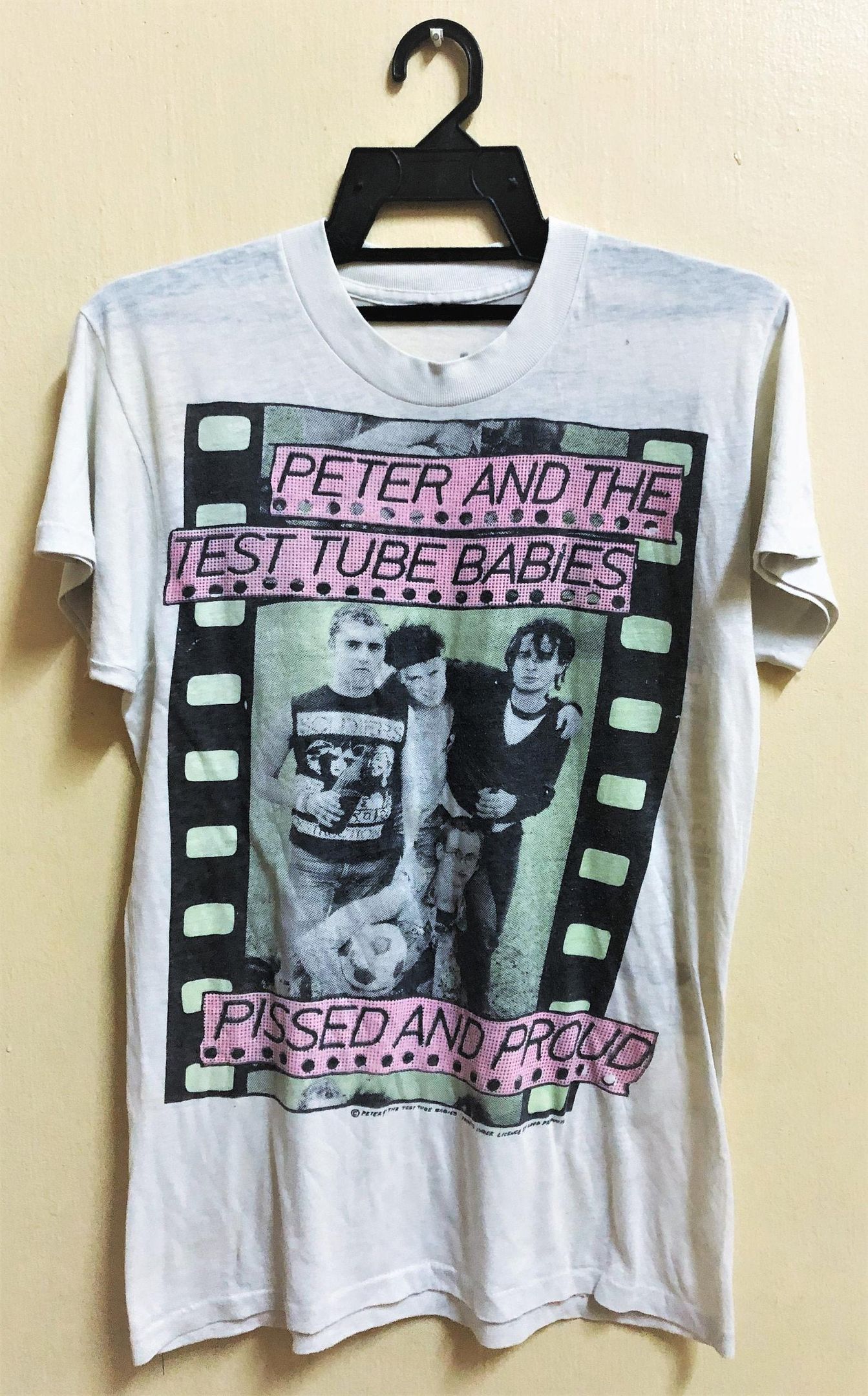 Vintage 80’S 1982 Peter And The Test Tube Babies Punk Rock Tour Concert T-Shirt