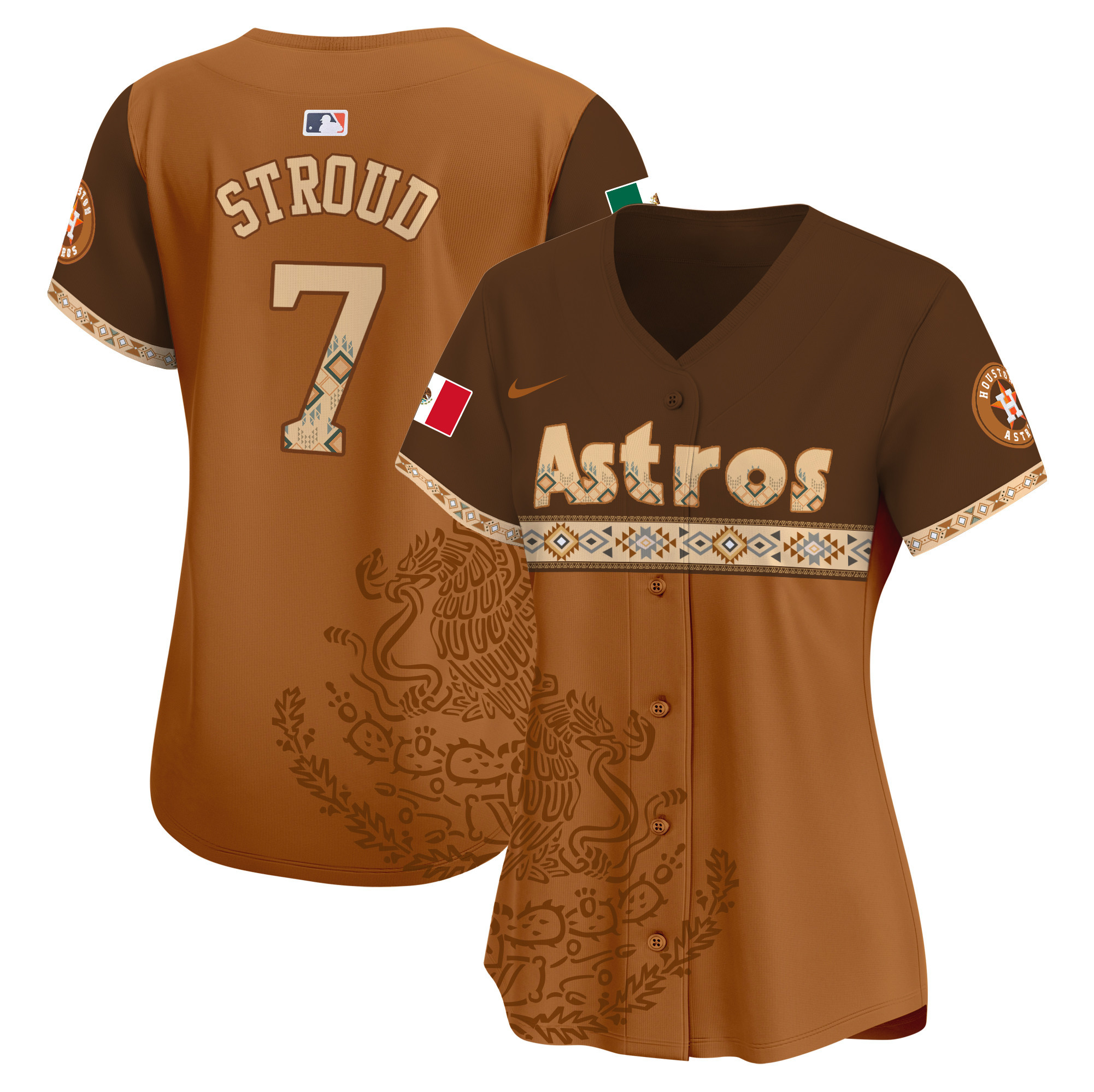 Women’S Astros Mexico Vapor Premier Limited Jersey – Printed