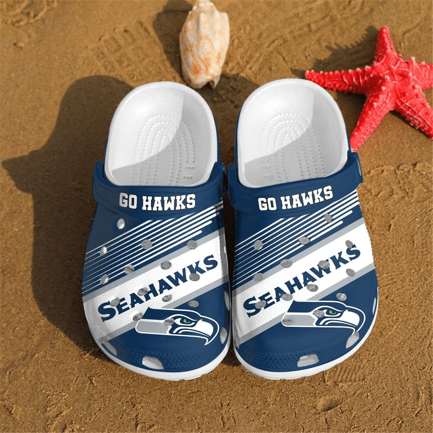 Seattle Seahawks Go Hawks For Crocss Clog Comfortable Shoes Ver103