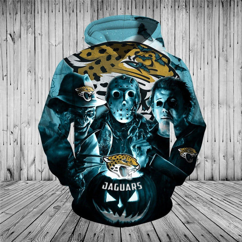 Jacksonville Jaguars Hoodies Halloween Horror Night - Funnymugsandshirts Fashion