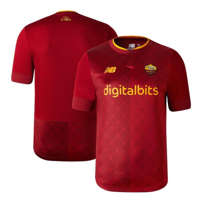 As Roma Home Unisex Shirt 2022-23 Customized Jersey – Red