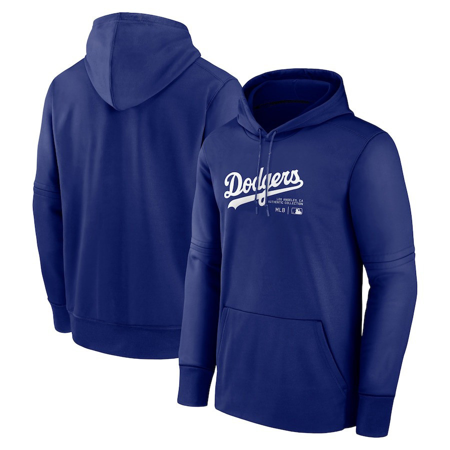 Los Angeles Dodgers MLB Collection Practice Performance Royal Print 2D Hoodie