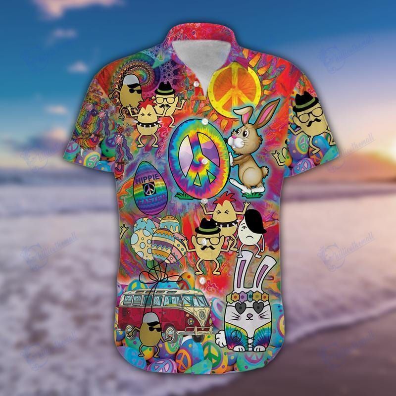 Hawaiian Aloha Shirts Happy Hippie E &hellip;