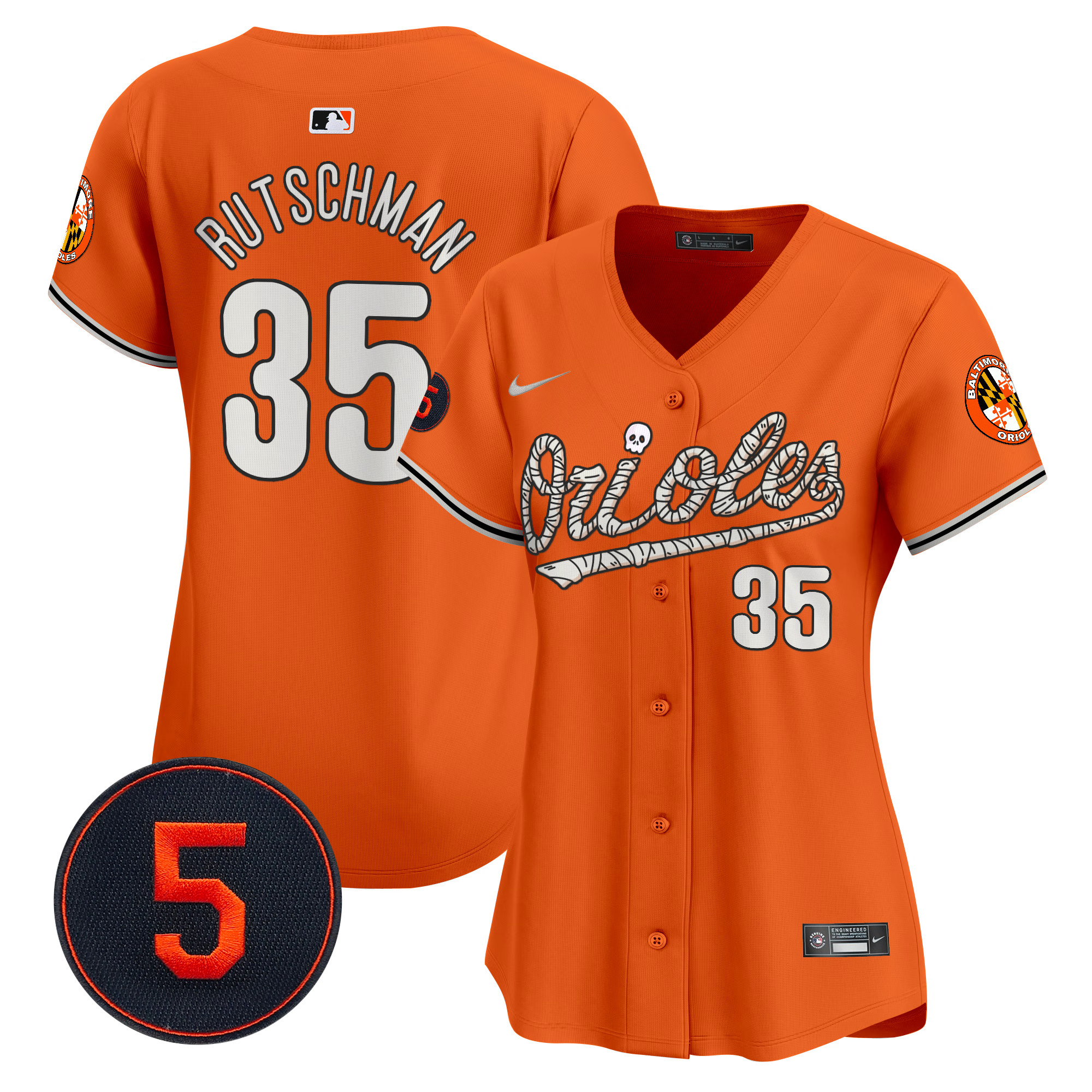 Women’S Baltimore Orioles Halloween Vapor Premier Limited Jersey – All Stitched