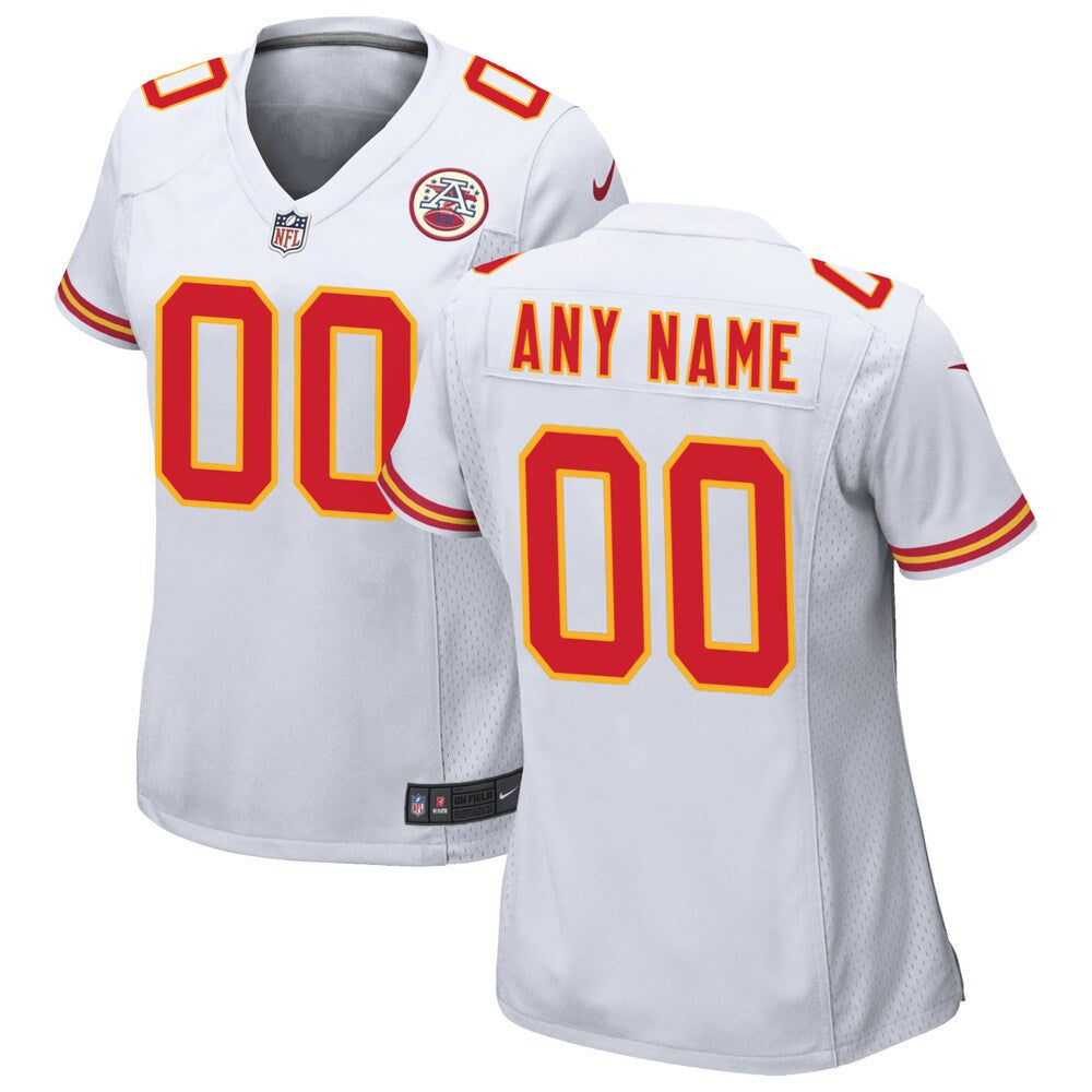 Women’S Nike White Kansas City Chiefs Custom Game Jersey