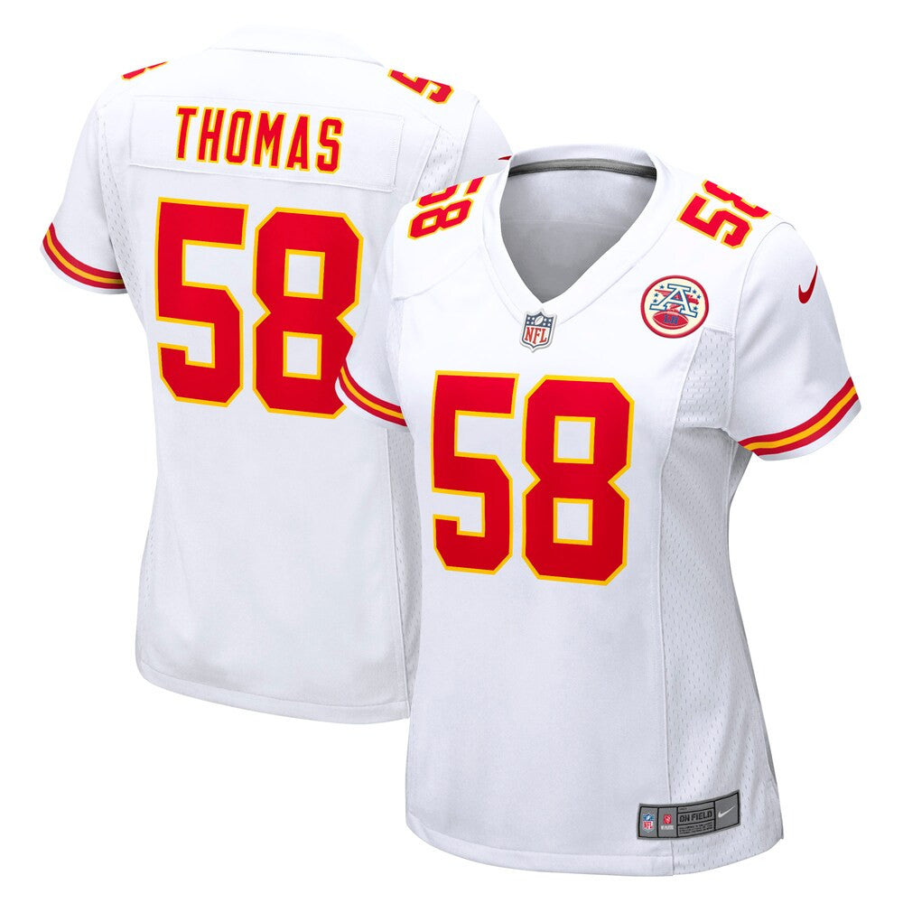 Women’S Kansas City Chiefs Derrick Thomas Nike White Retired Game Jersey