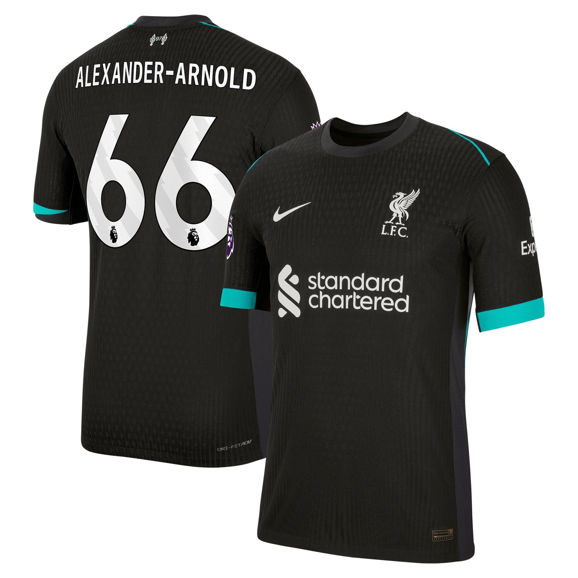 Trent Alexander-Arnold Liverpool Nike 2024/25 Away Jersey – Forest Green