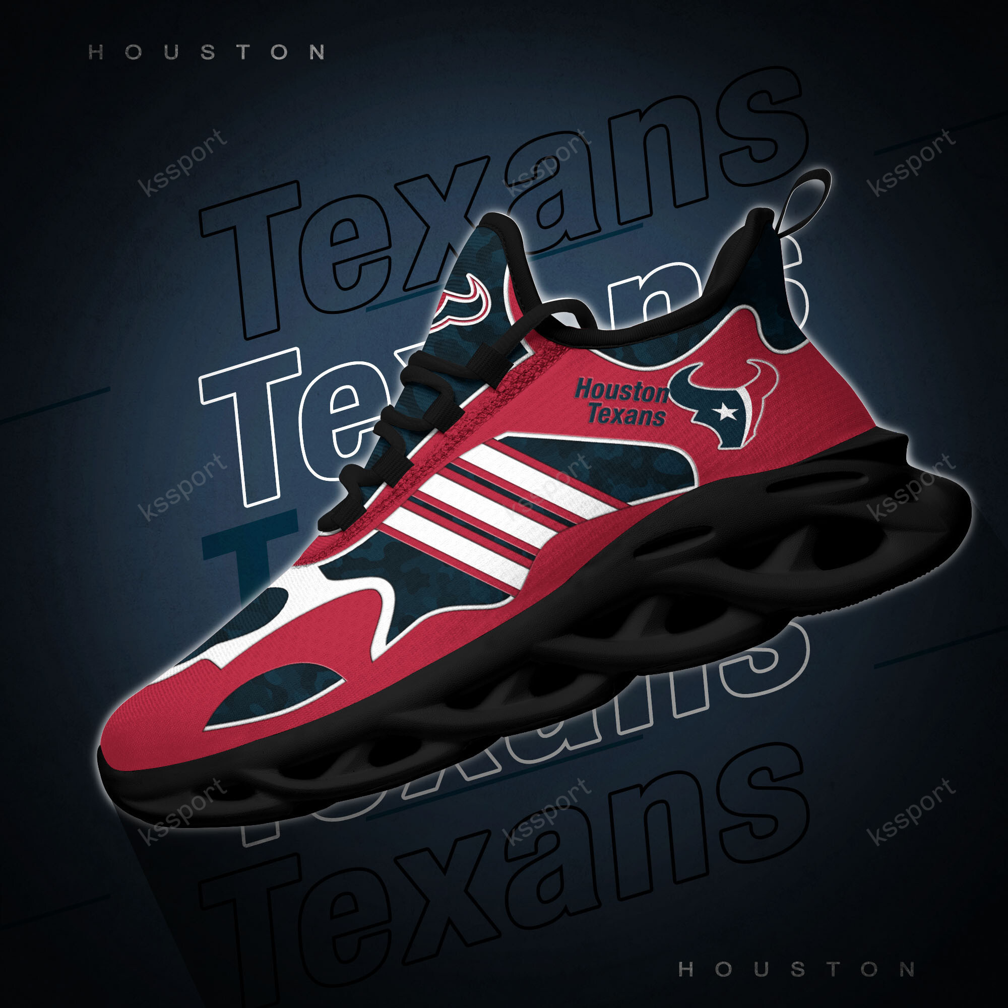 Houston Texans NFL Max Soul Sneakers Camo-Best Gift For Fan Ever MS223