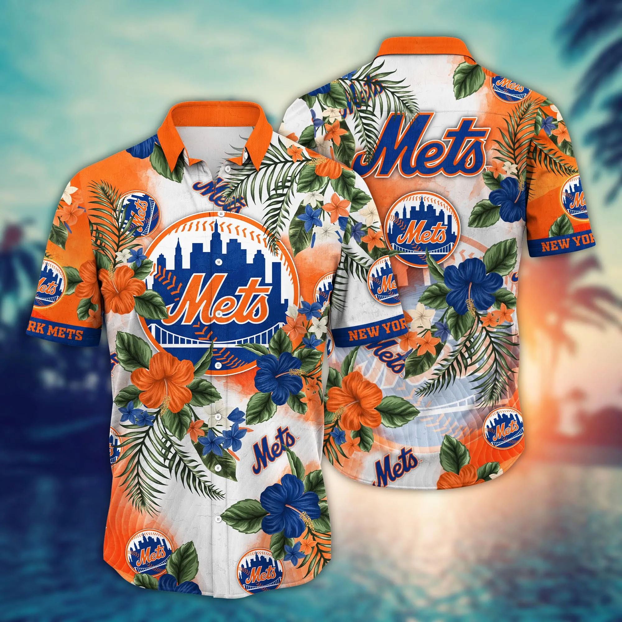 New York Mets Mlb Hawaiian Shirt Hot Seasontime Aloha Shirt