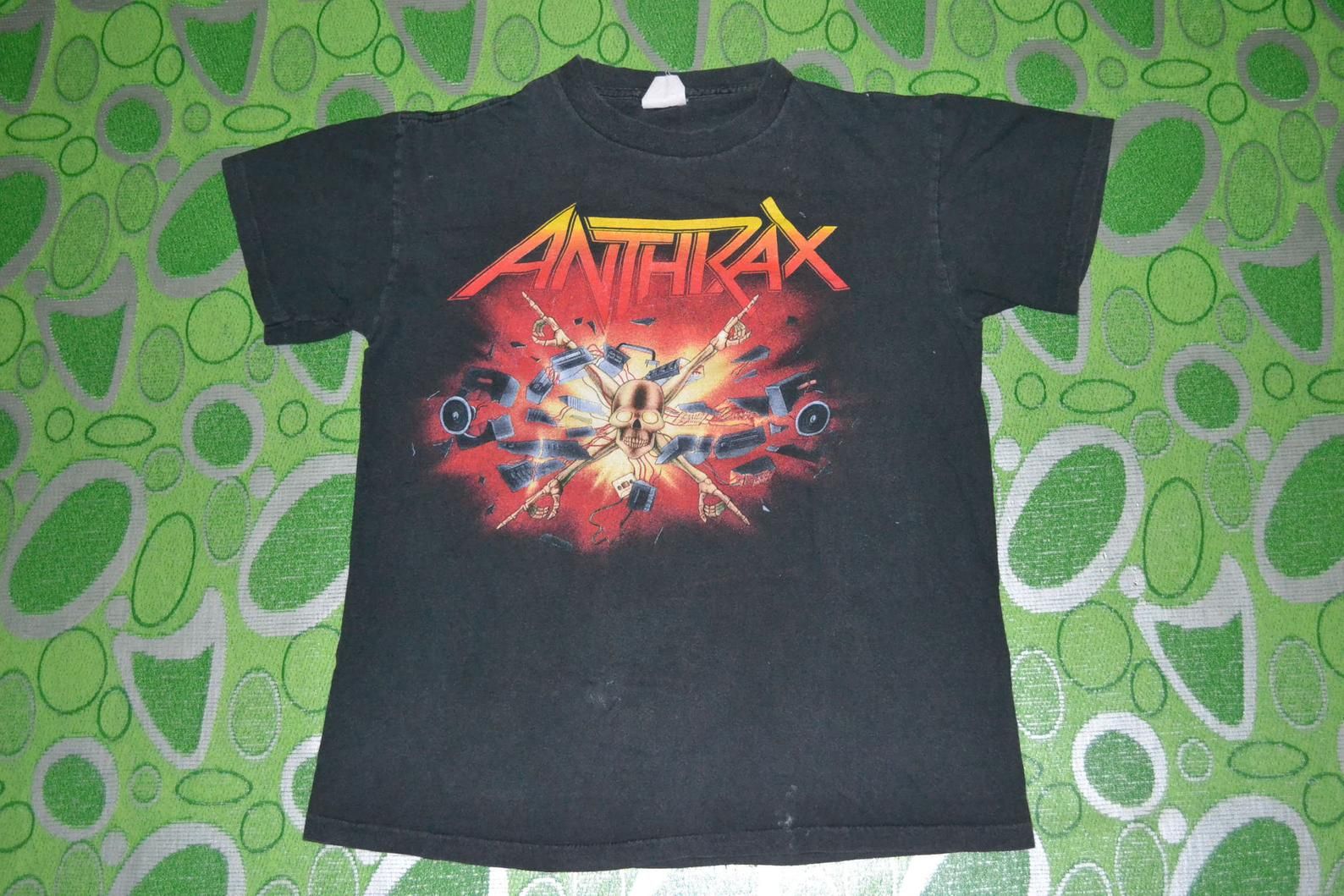 Vintage 1991 Anthrax Attack Of The Killer B Tour Concert Promo S Rare T-Shirt