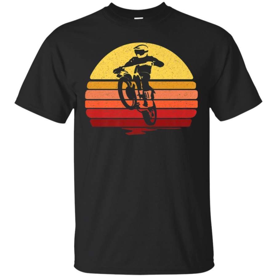 AGR Mx Dirt Bike Motocross Retro Vintage Sunset Tshirt Jaq T-shirt