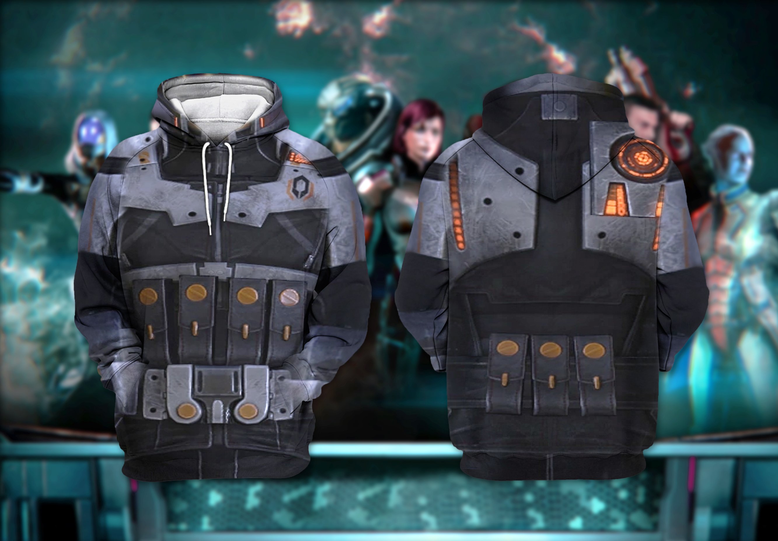 3D Me Printed Amour Hoodie 003