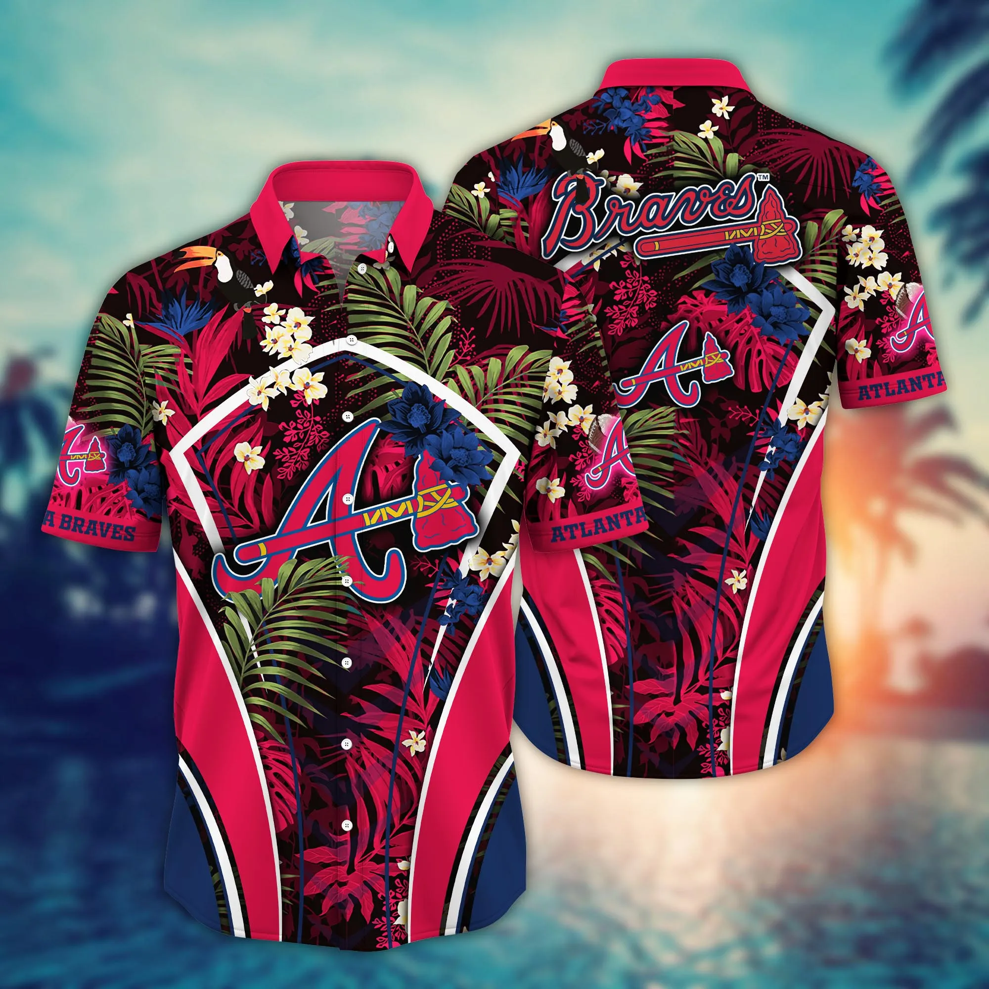 Atlanta Braves Mlb Hawaiian Shirt Warm Breezes Aloha Shirt