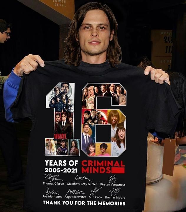 16 years anniversary of criminal minds signatures thank you for memories Tshirt Hoodie Sweater