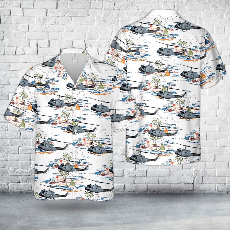 New Zealand – Air Force Bell Uh-1H Iroquois (205) Hawaiian Shirt