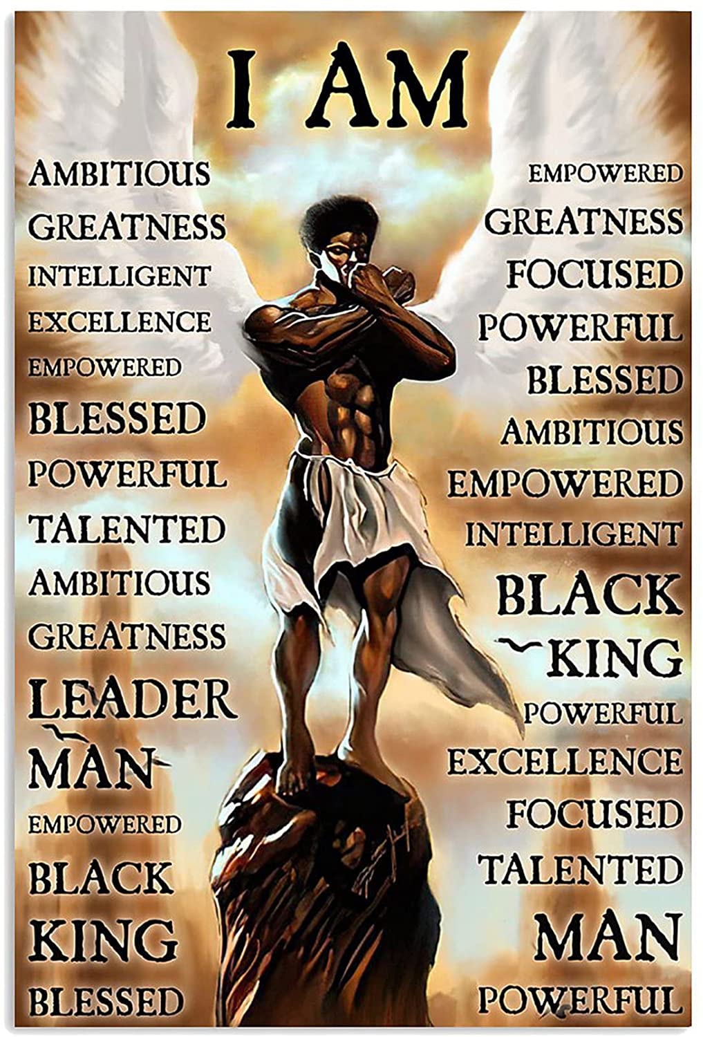 Man Poster I Am Ambitious Greatness  &hellip;