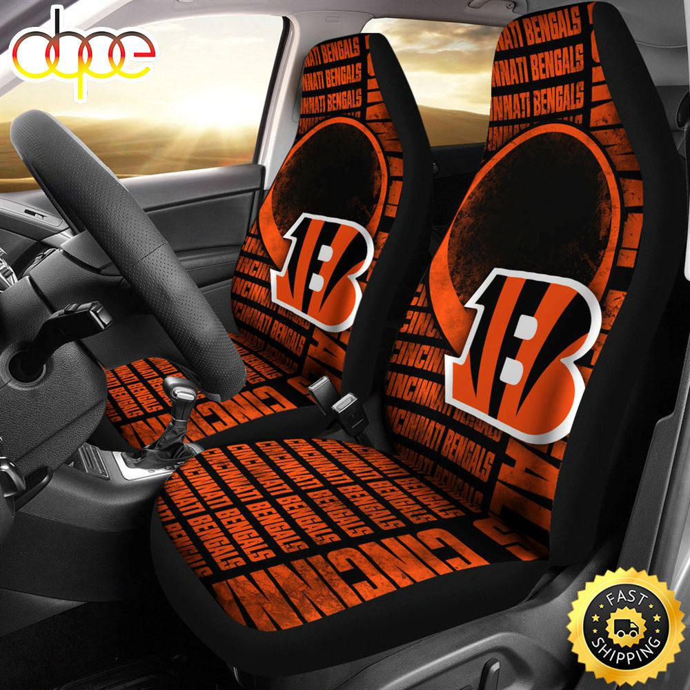 Gorgeous The Victory Cincinnati Bengals Car Seat Cover Set CSC5146