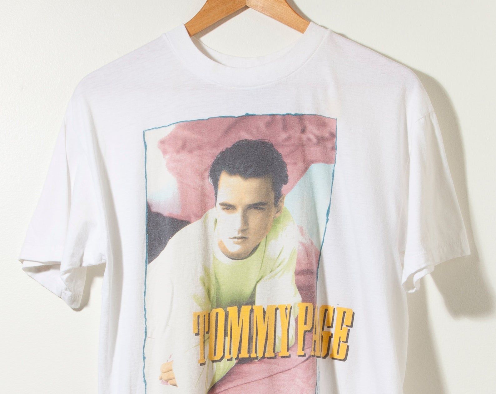 Vintage 90S Tommy Page Tour Rap T-Shirt Tee Single Stitch Brockum New On The Block James Dean Elvis Presley Teen 80S Wham Inxs