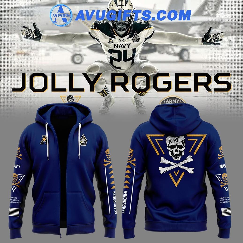 Jolly Rogers Navy Midshipmen For Champions Limited Edition Zipper Hoodie – Zip Hoodie 3D Aop Shirt