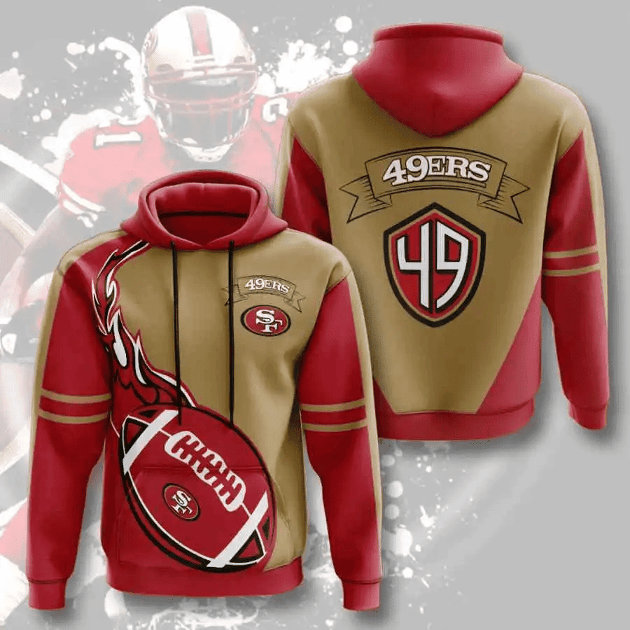 Sports American Football Sport-Team San Francisco Sport All Over Print Hoodie 3D 9  Aop Shirt
