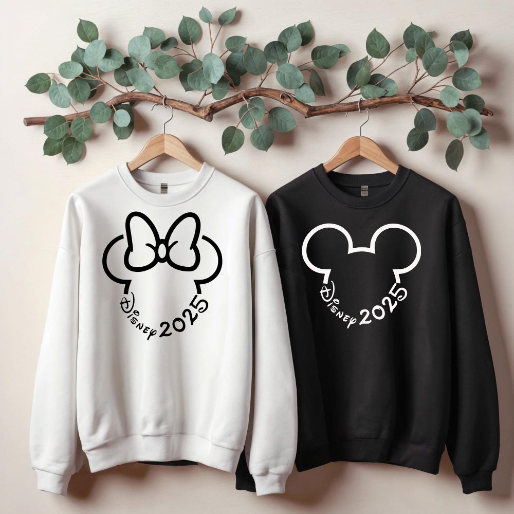 Disney Family Trip 2025, Disney Family Vacation 2025, Disney Matching Family Sweatshirts, Disneyland Sweatshirt, Disney Couple Sweatshirt Stand Out With Unique Designs