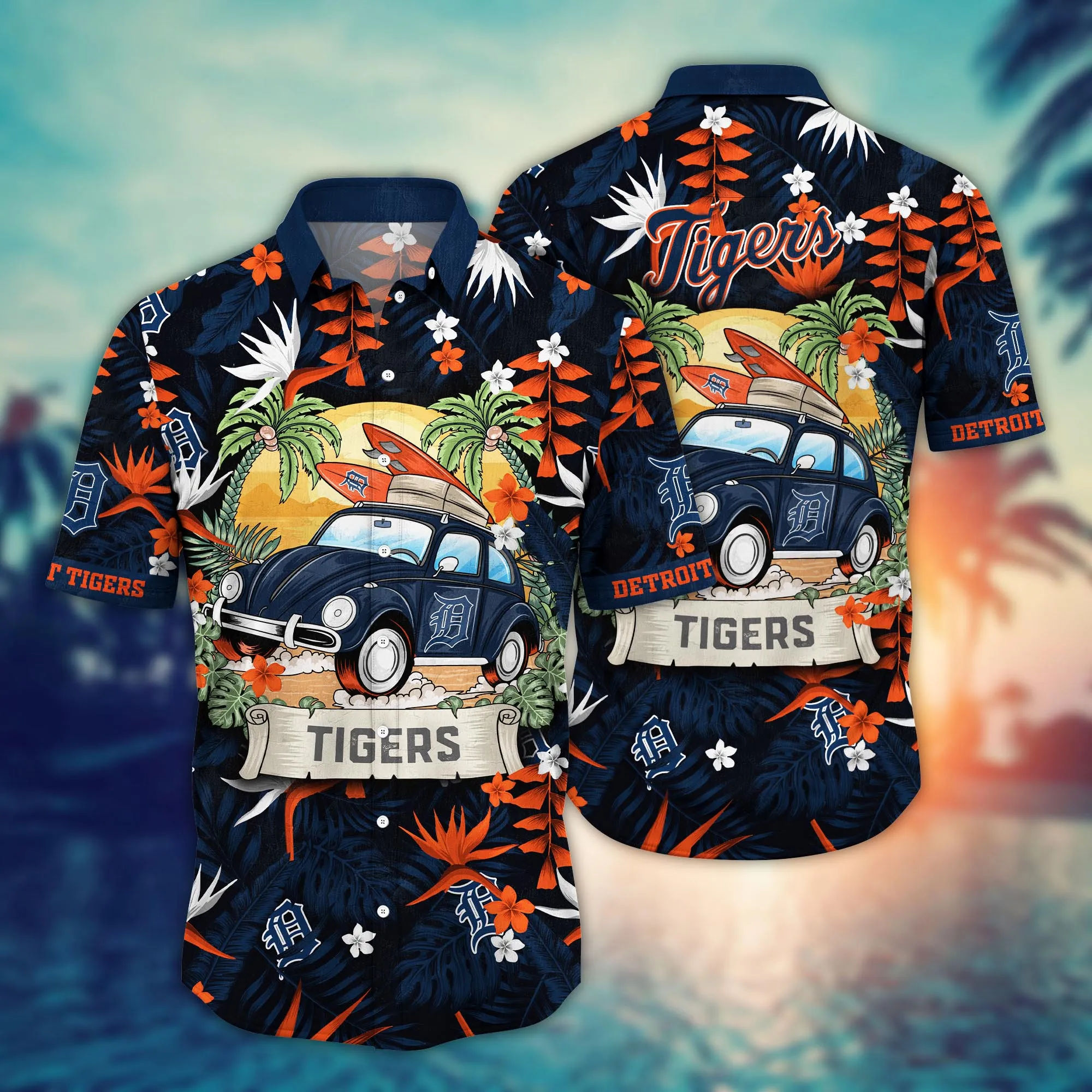 Detroit Tigers Mlb Hawaiian Shirt Outdoor Moviestime Aloha Shirt