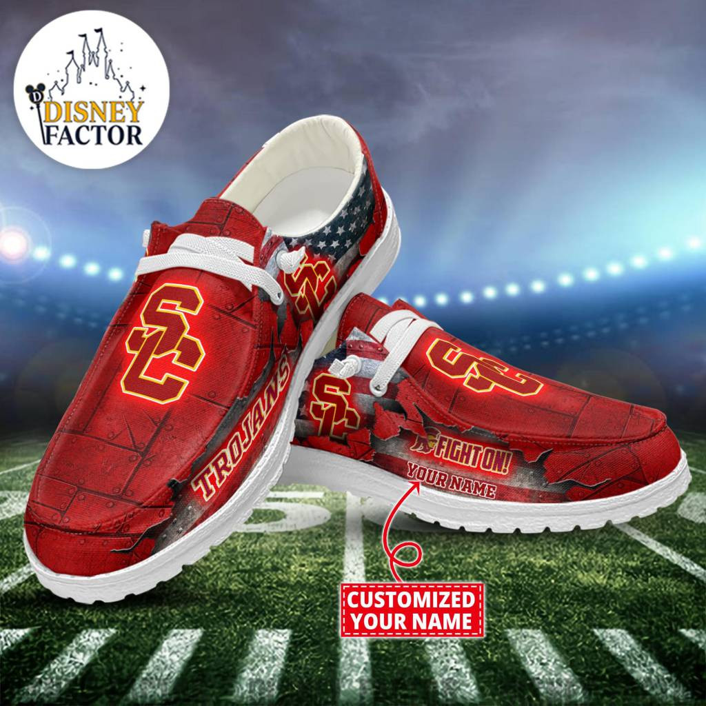 USC Trojans Hey Dude Shoes NCAA Hey Dudes Personalized Hey Dudes