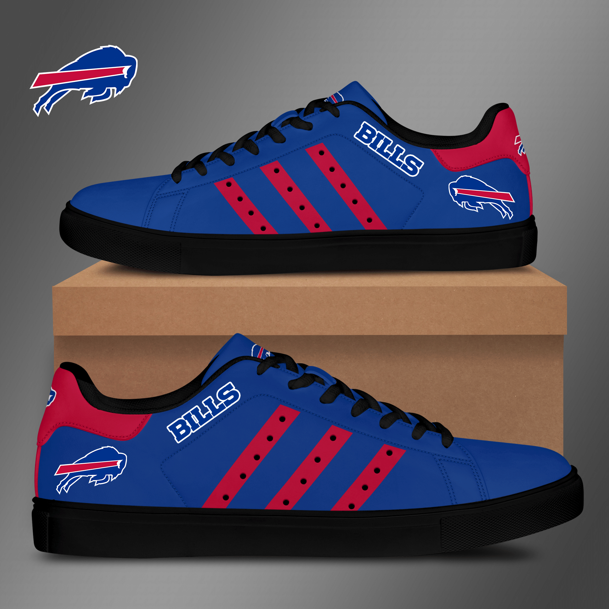 Buffalo Bills Low Top Shoes V6