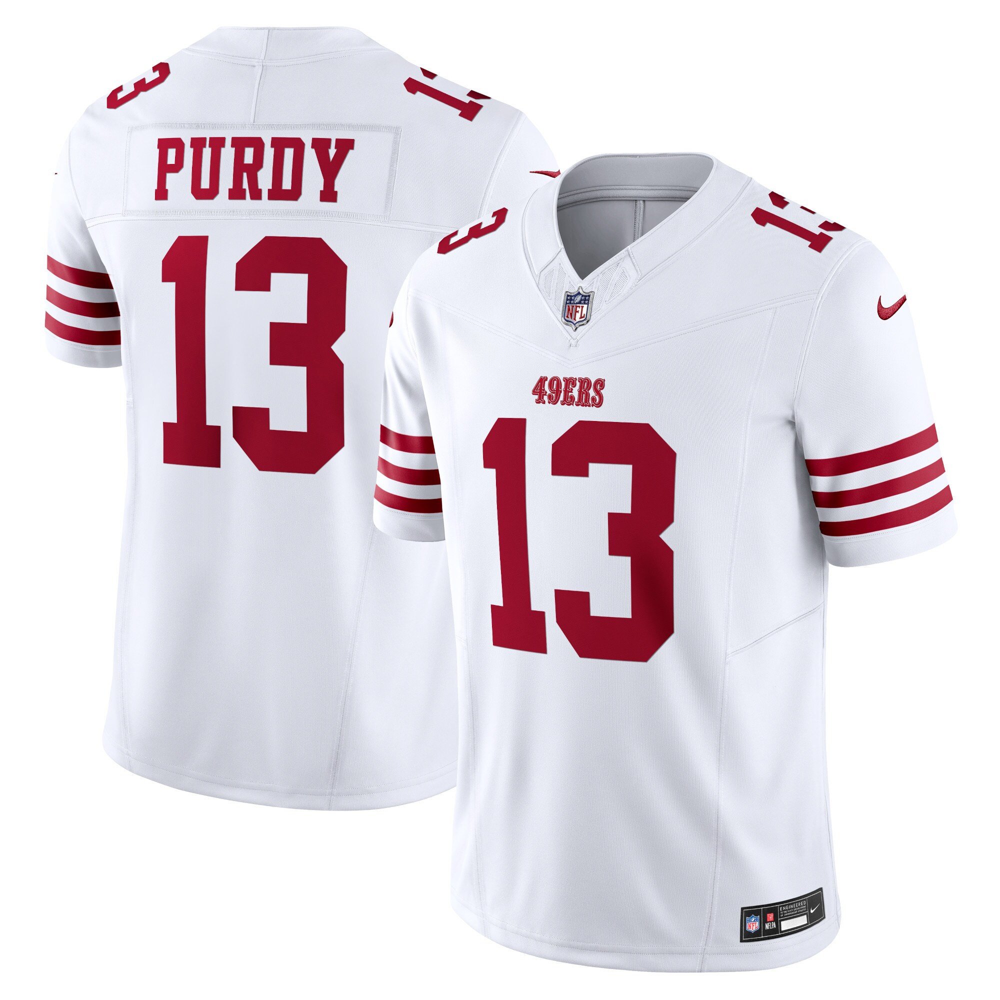 Brock Purdy San Francisco 49Ers Vapor F.U.S.E. Limited Jersey - White - All Stitched