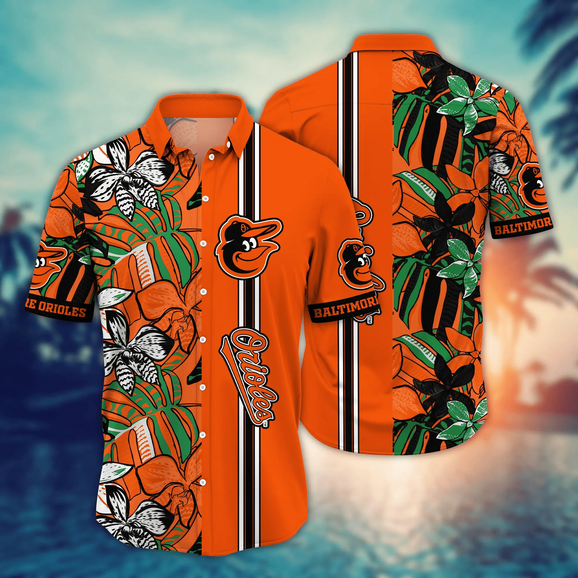 Baltimore Orioles Mlb Hawaiian Shirt Seaside Aloha Shirt