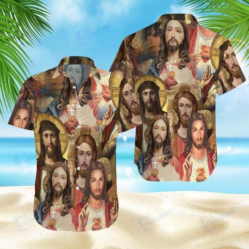 Beach Shirt Order Jesus Christmas Hawaiian Aloha Shirts- Chillicothemall