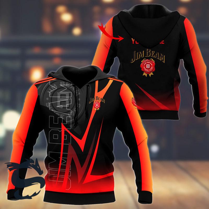 Personalized Jim Beam Esport Style Hoodie & Zip Hoodie
