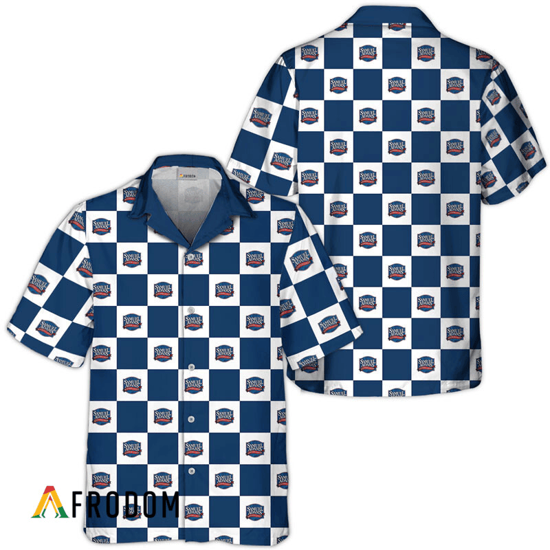 Samuel Adams Checkerboard Hawaiian Shirt